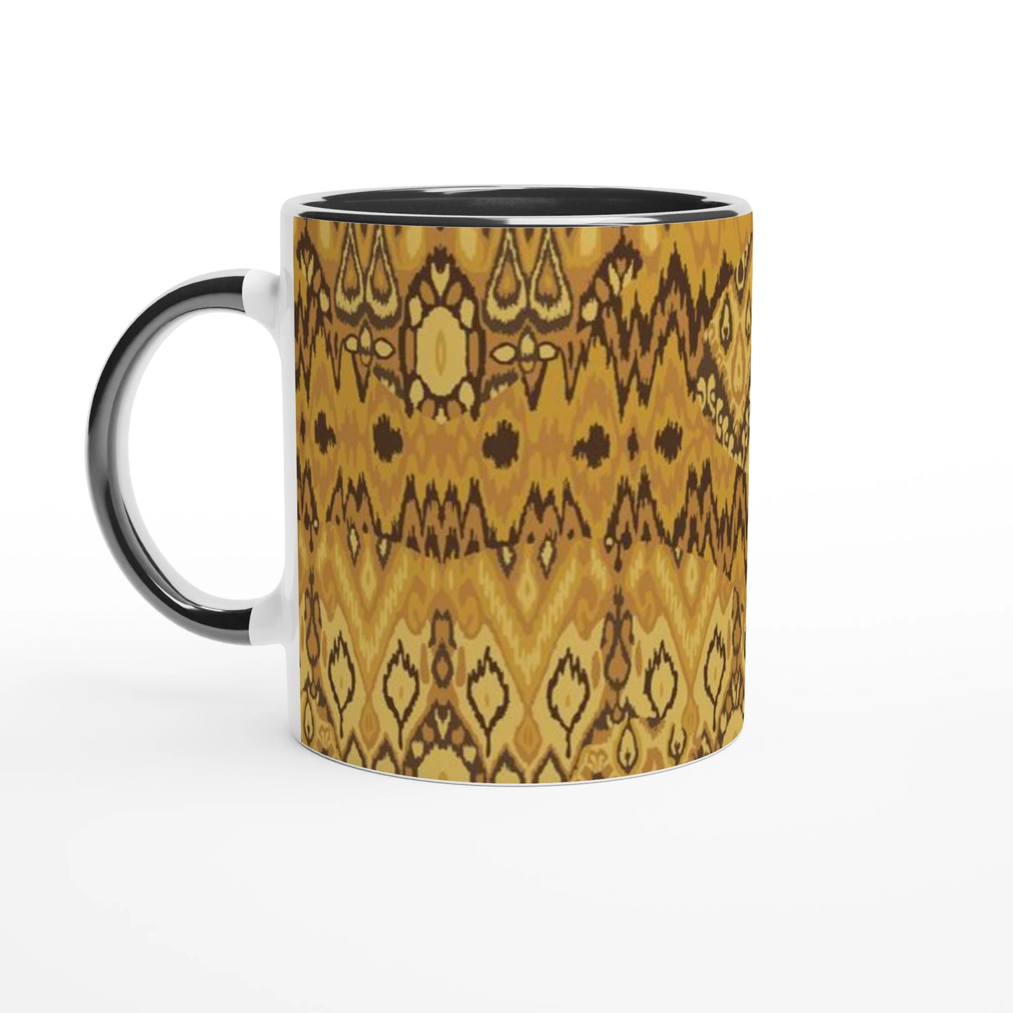 Harvest Gold Coffee Cup | Filipino Woven Heritage Mug