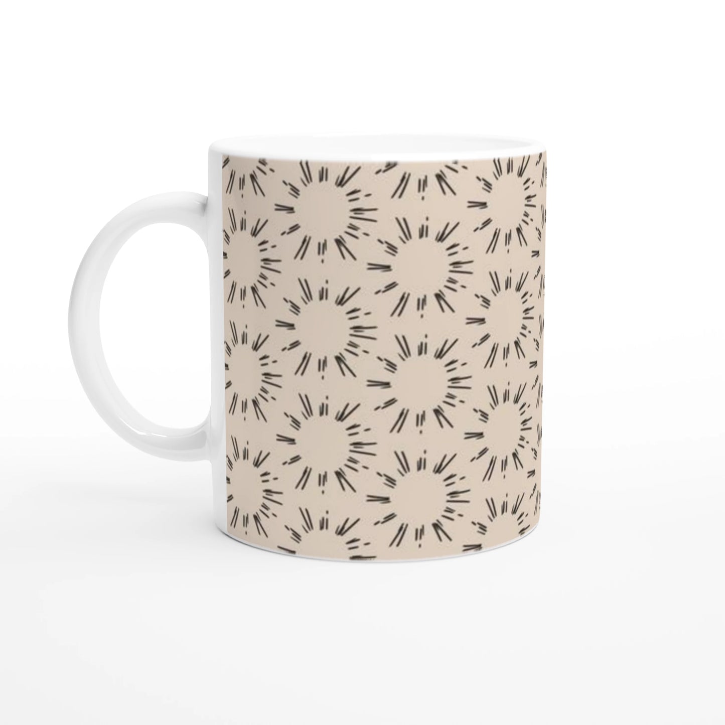 Sandstone Sunburst Mug | Filipino Rising Sun Coffee Cup
