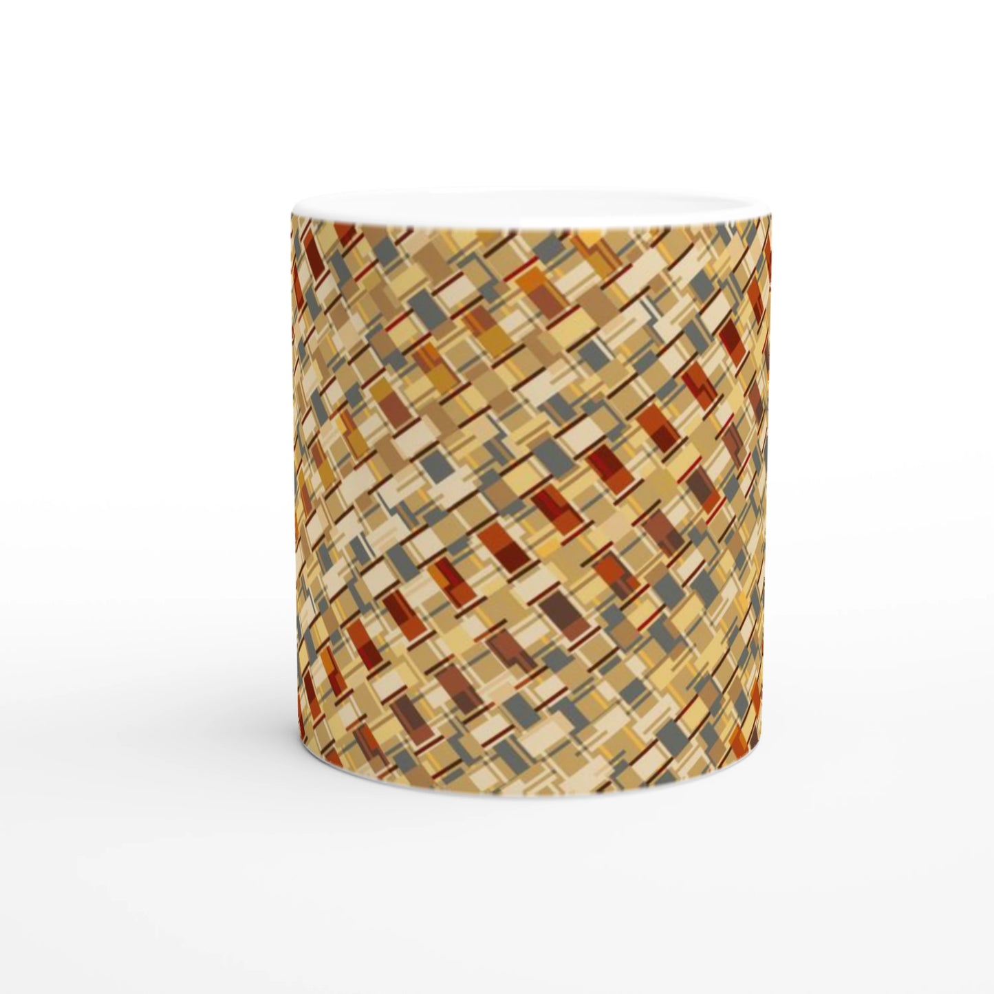 Filipino Woven Pattern Mug | Heritage Coffee Cup