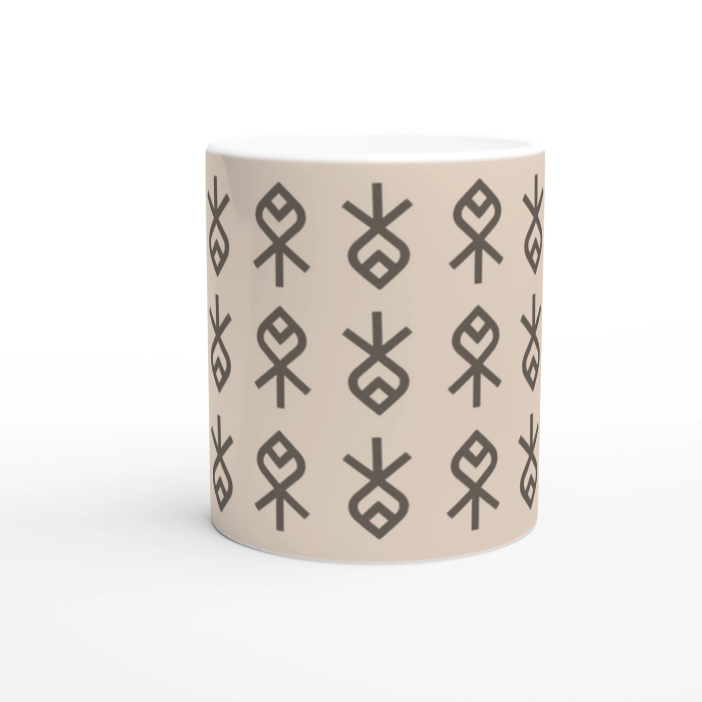 Echoes of Home Coffee Cup | Sandstone Heritage Symbols Igbo Mug