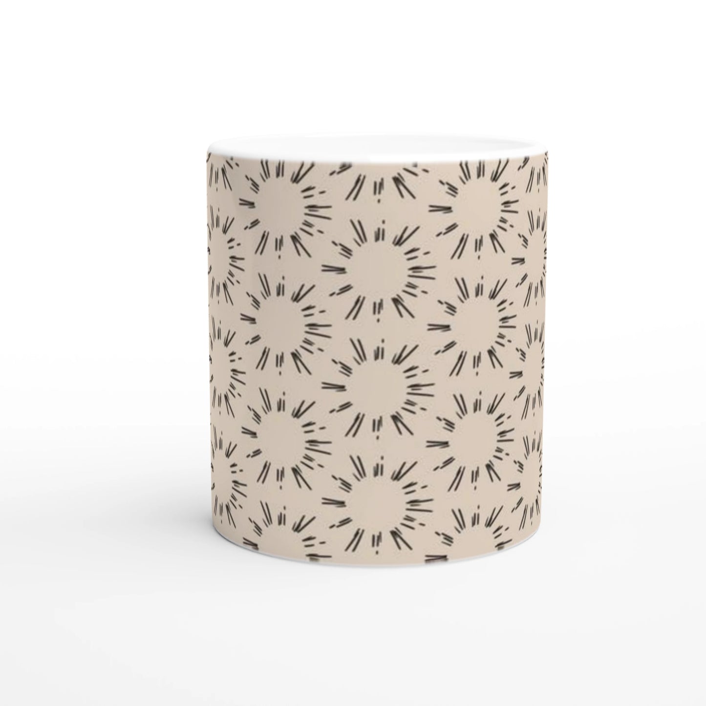 Sandstone Sunburst Mug | Filipino Rising Sun Coffee Cup