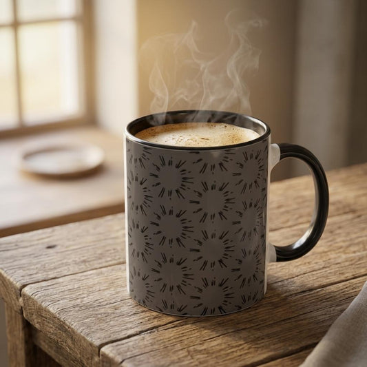 Midnight Sunburst Coffee Cup | Filipino Rising Sun Mug