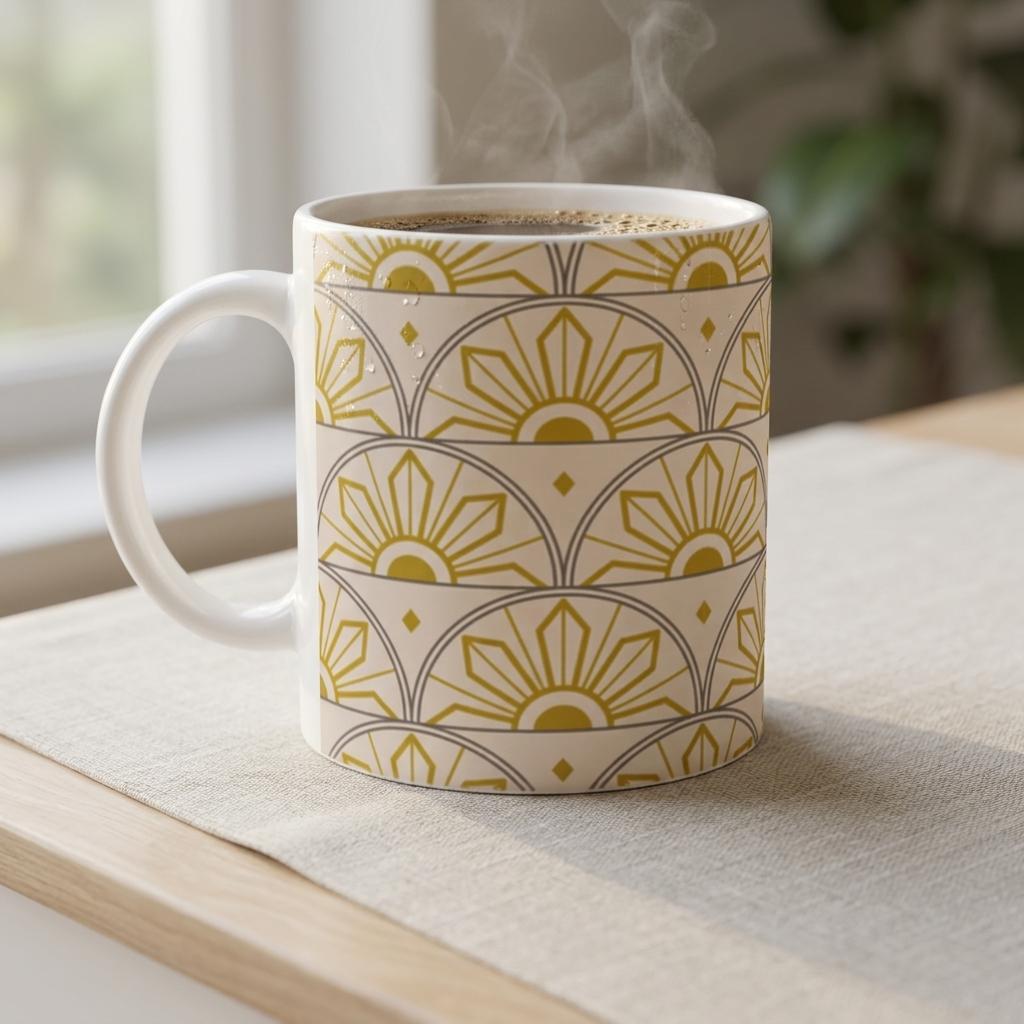 Rising Sun Filipino Mug | Morning Sun Heritage Coffee Cup