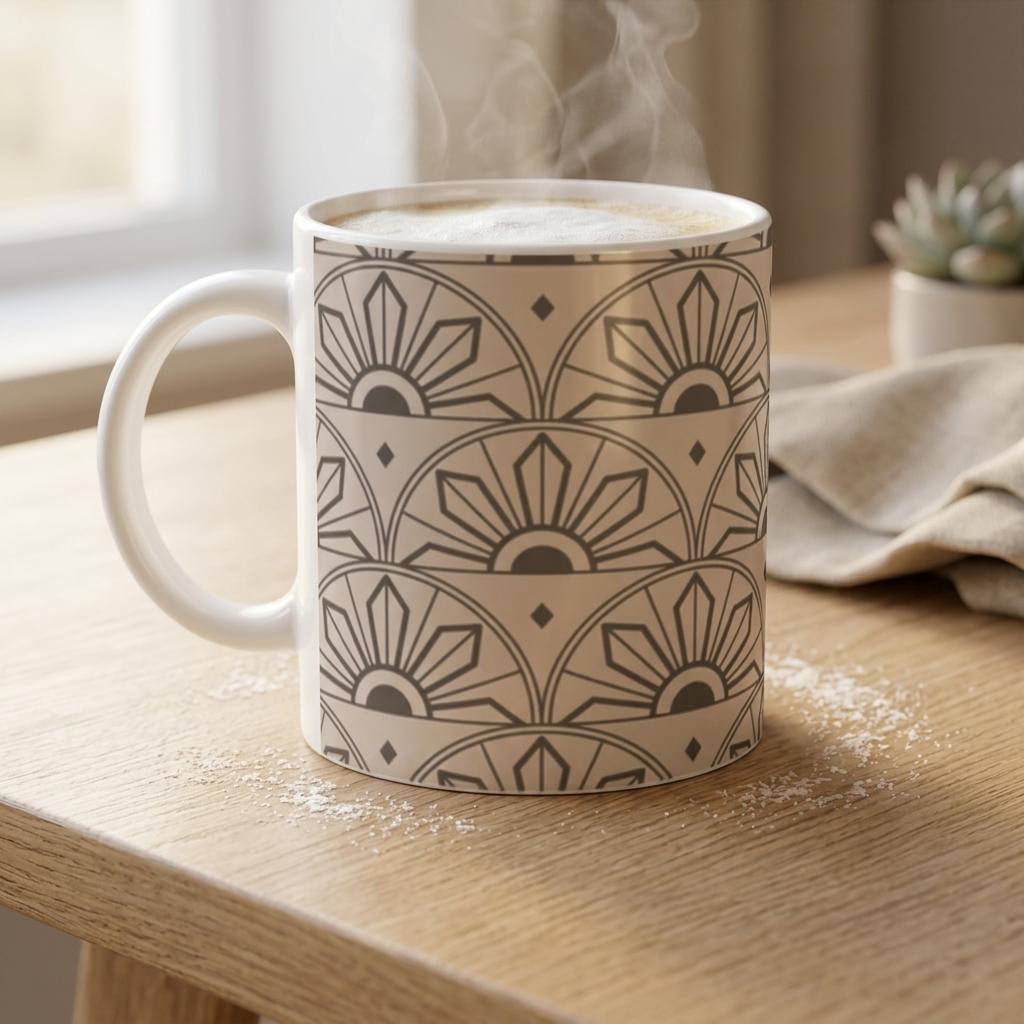 Rising Sun Filipino Mug | Sandstone Heritage Coffee Cup