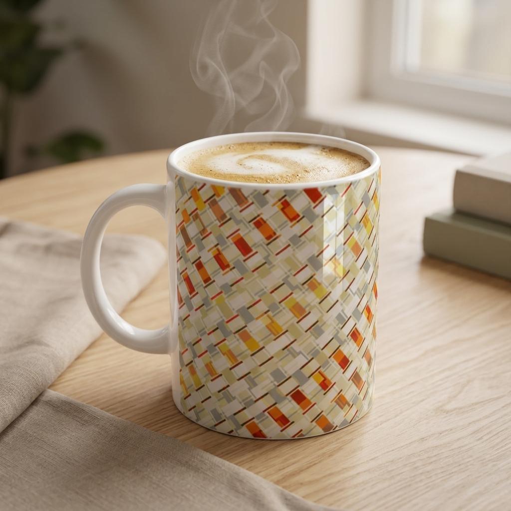 Woven Heritage Coffee Cup | Filipino Inspired Pattern Mug