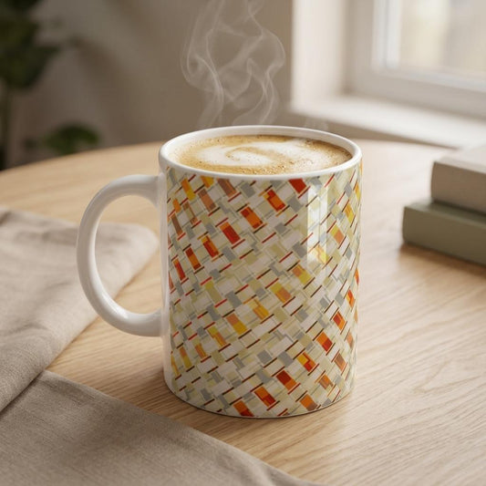 Woven Heritage Coffee Cup | Filipino Inspired Pattern Mug