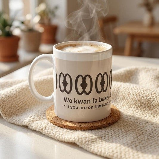 Akan Heritage Gift | African Proverb Mug | Ghanaian Coffee Cup