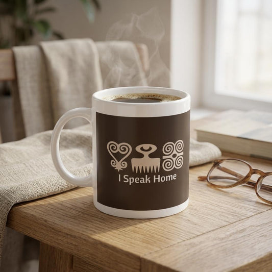 African Heritage Coffee Cup | Adinkra Symbols Mug