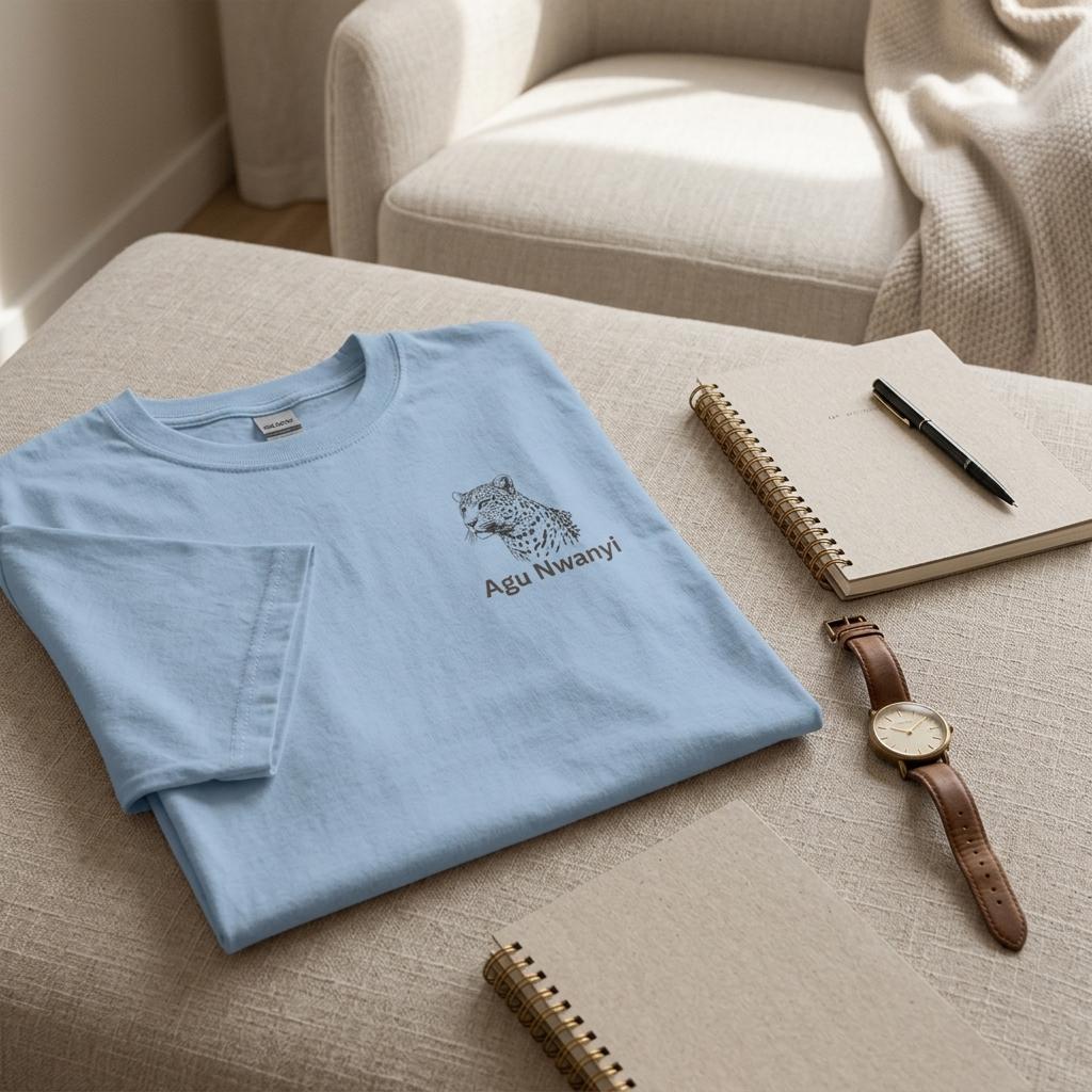 Igbo Crewneck T-Shirt | African Leopard Shirt