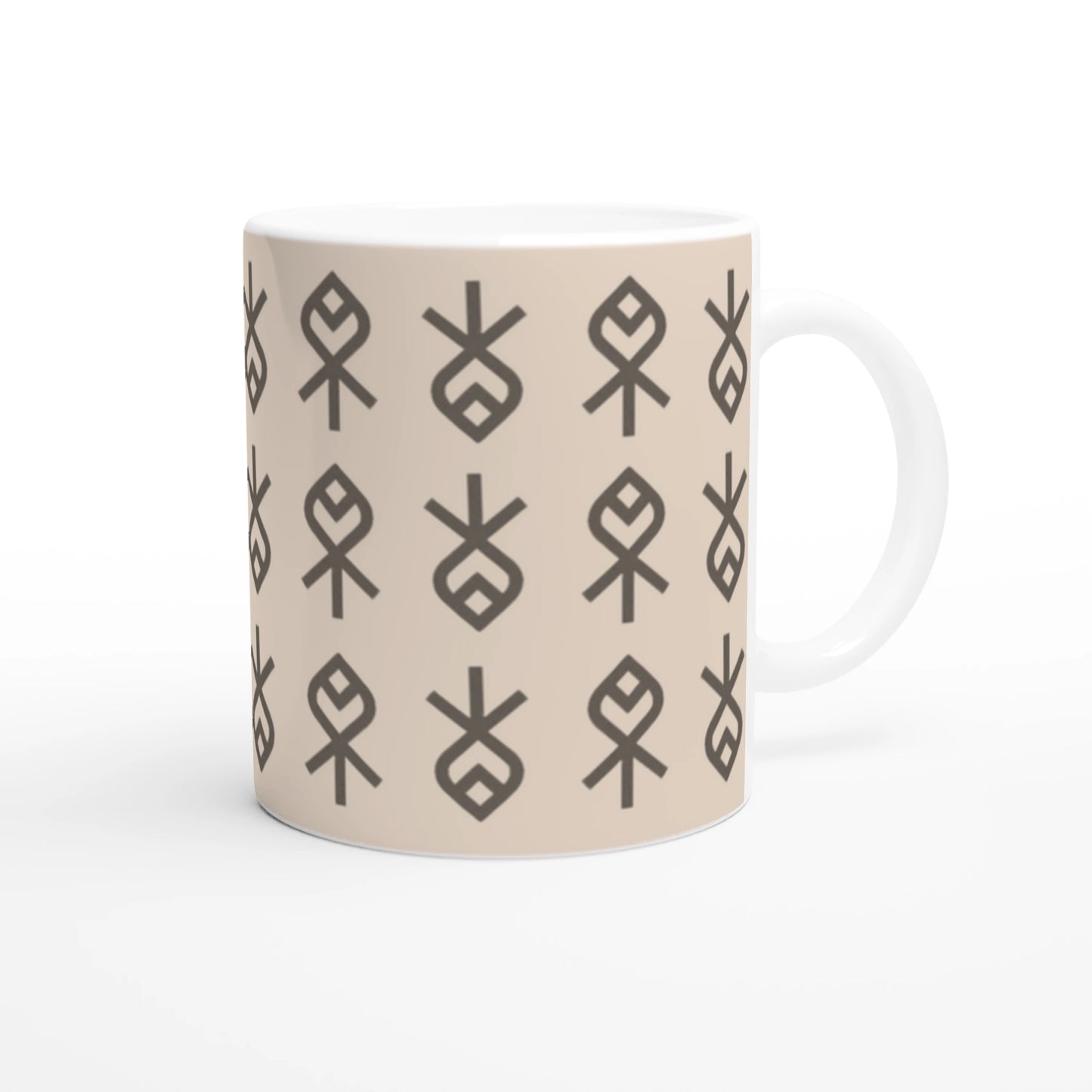 Echoes of Home Coffee Cup | Sandstone Heritage Symbols Igbo Mug