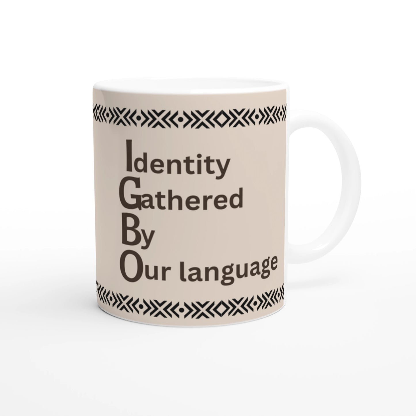 IGBO Phrase Mug | African Heritage Coffee Cup