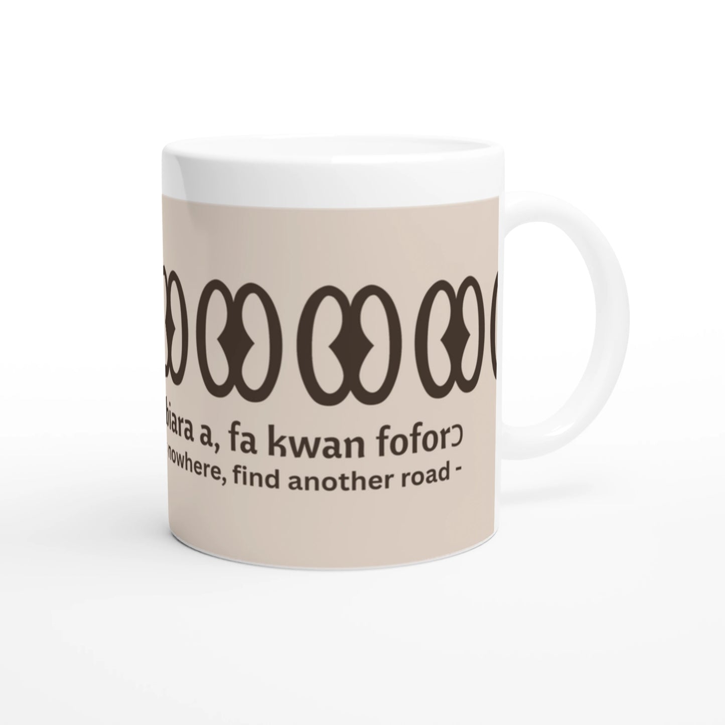 Akan Heritage Gift | African Proverb Mug | Ghanaian Coffee Cup