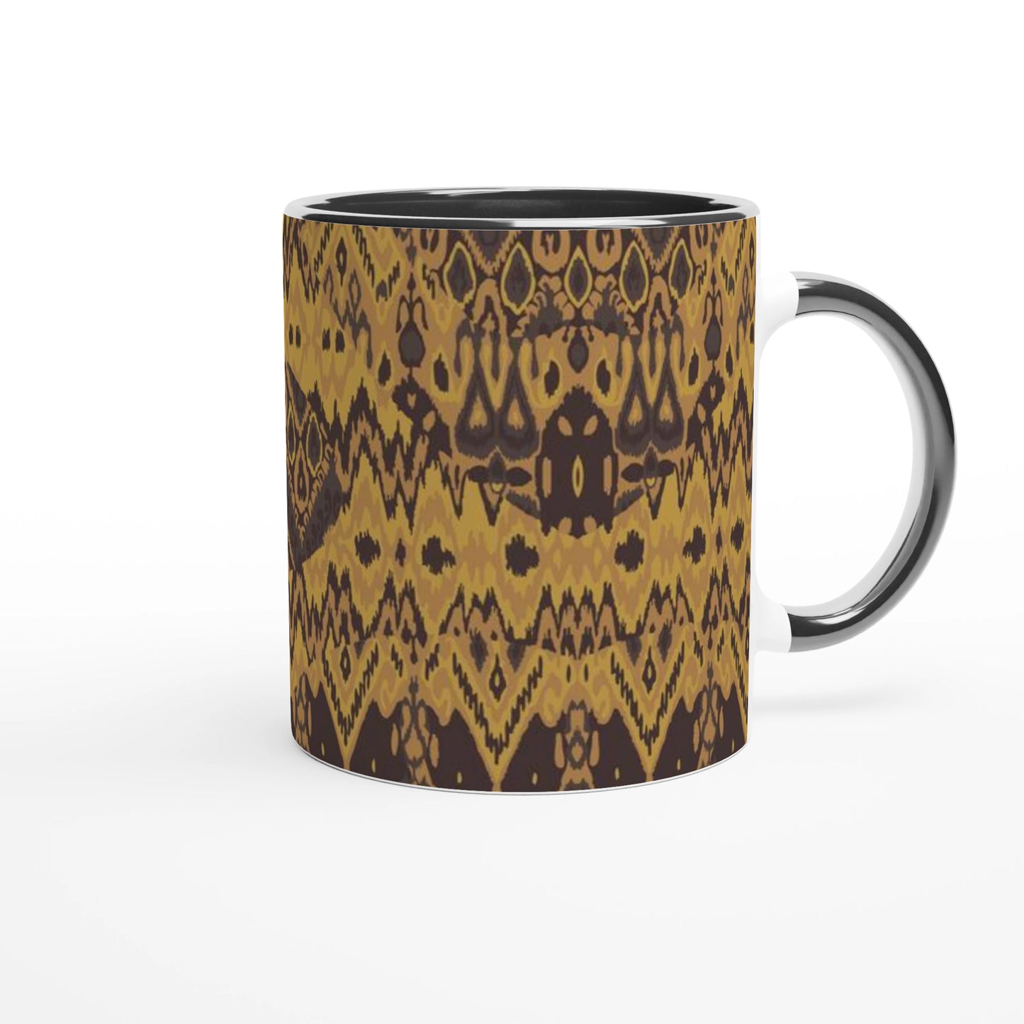 Baked Ochre Coffee Mug | Filipino Woven Heritage Coffee Cup