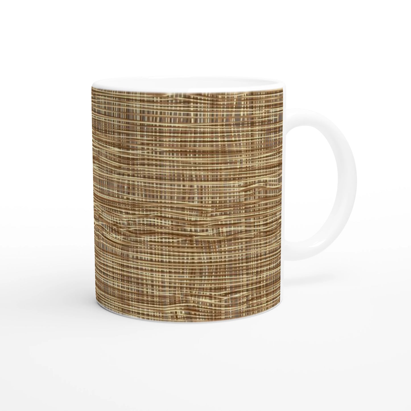 Filipino Bamboo Pattern Mug | Heritage Weave Coffee Cup